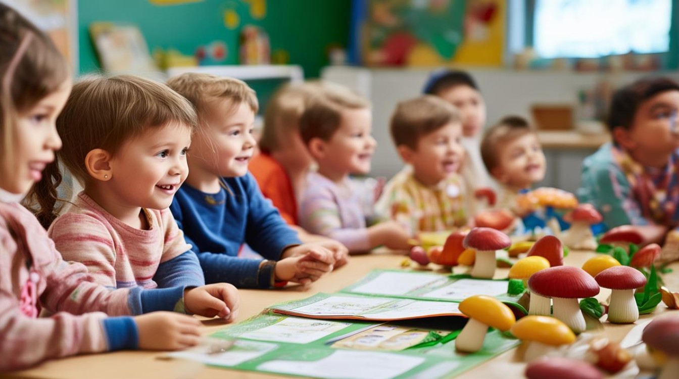 如何通过采蘑菇趣味教学提升幼儿中班语言能力？-图2