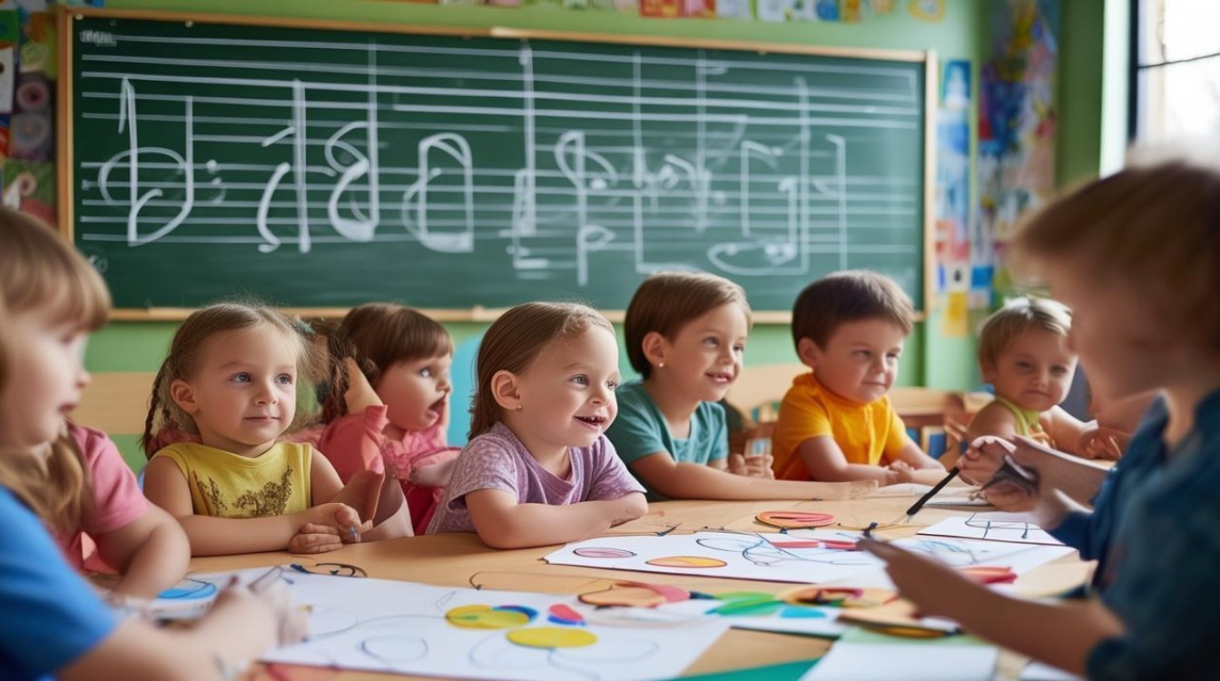 如何通过画圆音乐活动培养大班幼儿的音乐感知与创造力？-图1