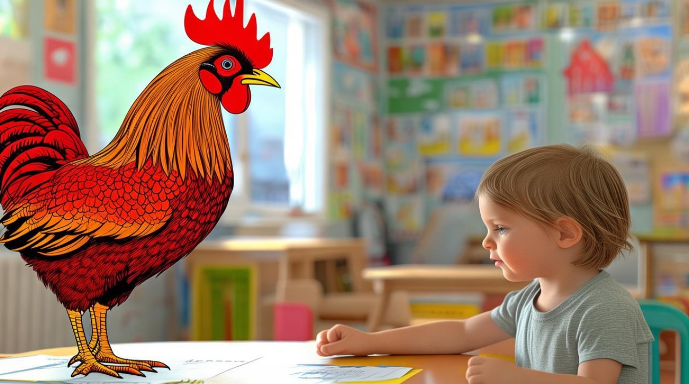 幼儿园小班语言教案公鸡，小班公鸡教案怎么写-图1